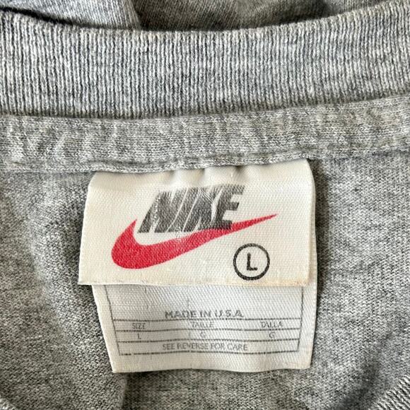 Vintage Nike JDI Just do it swoosh 90s graphic t-Shirt made USA sporty size L - Picture 9 of 9